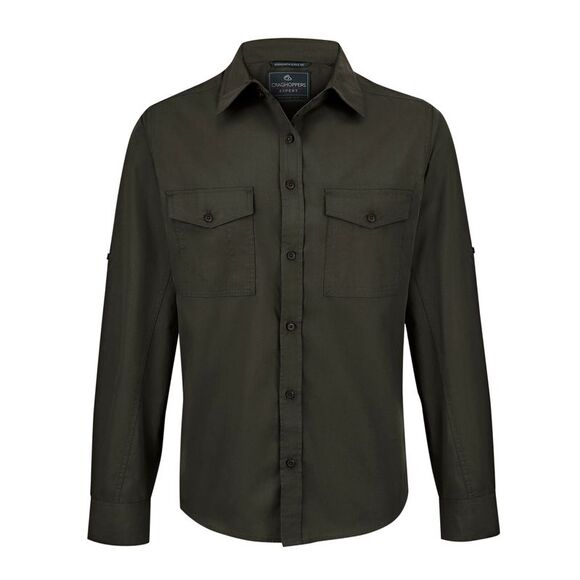 Craghoppers Mens Expert Kiwi Shirt / Dark Cedar Green